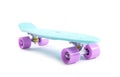 Plastic skateboard isolated on white Royalty Free Stock Photo