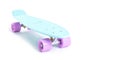 plastic skateboard isolated on white Royalty Free Stock Photo