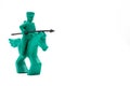 Plastic soldier on horseback Royalty Free Stock Photo