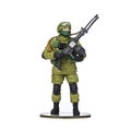 Plastic soldier, military ammunition Royalty Free Stock Photo