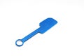 Blue Plastic spatula isolated on white background Royalty Free Stock Photo