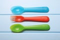 Plastic Spoons and Forks Royalty Free Stock Photo