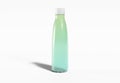 Plastic sport bottle isolated on white mockup 3D rendering Royalty Free Stock Photo