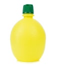 A plastic squeeze bottle of concentrated lemon juice
