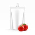 Plastic Stand up Pouch foil of Tomato Ketchup Royalty Free Stock Photo