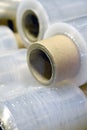 Plastic stretch film rolls Royalty Free Stock Photo