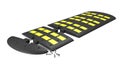 Plastic speed bump 3d illustration