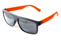 Sunglasses black and orange isolate