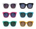 Plastic Sunglasses Realistic Set Royalty Free Stock Photo