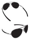 Plastic Sunglasses Vector Graphic Illustrations Set