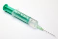 Plastic syringe Royalty Free Stock Photo