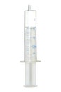 Plastic syringe isolated Royalty Free Stock Photo