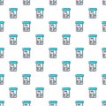 Plastic tablet jar pattern seamless Royalty Free Stock Photo