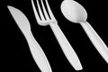 Plastic tableware Royalty Free Stock Photo