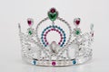 Plastic tiara on white background