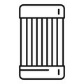 Plastic toothpick box icon outline vector. Tooth pick