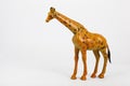 Plastic toy animals giraffe and elephant Royalty Free Stock Photo