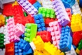 Plastic toy bricks Royalty Free Stock Photo