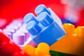 Plastic toy bricks Royalty Free Stock Photo