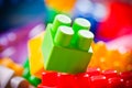 Plastic toy bricks Royalty Free Stock Photo