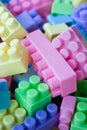 Plastic toy bricks Royalty Free Stock Photo