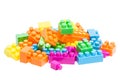 Plastic toy bricks Royalty Free Stock Photo