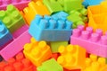 Plastic toy building blocks Royalty Free Stock Photo