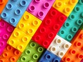 Plastic toy colour blocks background Royalty Free Stock Photo