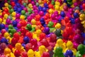 Plastic toy ducks at a fair Royalty Free Stock Photo