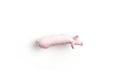 Plastic toy figurine of a pig on a white background. The symbol Royalty Free Stock Photo