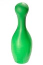 Plastic toy green pin skittle