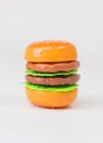 Plastic toy hamburger