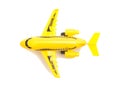 Plastic toy passenger jet plane Royalty Free Stock Photo