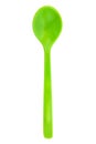 Plastic toy spoon isolated on white background Royalty Free Stock Photo