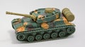 Plastic toy tank Royalty Free Stock Photo