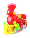 Plastic toy train Royalty Free Stock Photo