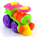 Plastic toy train Royalty Free Stock Photo