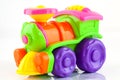 Plastic toy train Royalty Free Stock Photo