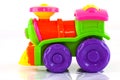 Plastic toy train Royalty Free Stock Photo