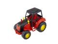 Plastic tractor toy.