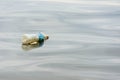 plastic trash garbage on the bay walk polluting the ocean and en