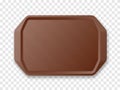 Plastic Tray Salver isolated. Vector illustration.