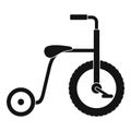 Plastic tricycle icon, simple style Royalty Free Stock Photo