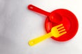 Plastic utensils for children color