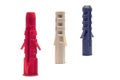 Plastic wall plugs Royalty Free Stock Photo