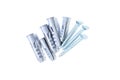 Plastic wall plugs with Royalty Free Stock Photo