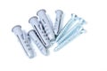Plastic wall plugs with Royalty Free Stock Photo