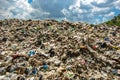 Plastic waste is difficult to handle, resulting in pollution and high costs. Royalty Free Stock Photo