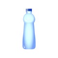 Plastic water bottle design with clipping path isolated on white background