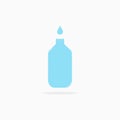 Plastic water bottle. Large container for cooler. Small tare icon. Vector